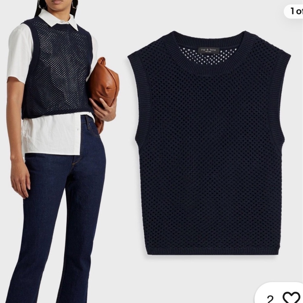 Rag & Bone Blue Knit Vest